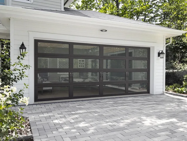Town 'n' Country Garage Door Repair design specialist presenting custom garage door options to Town 'n' Country homeowner