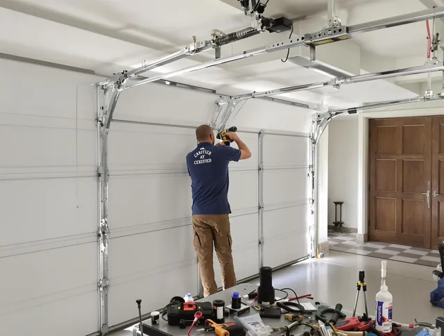 Town 'n' Country Garage Door Repair certified technician performing precision garage door repair in Town 'n' Country